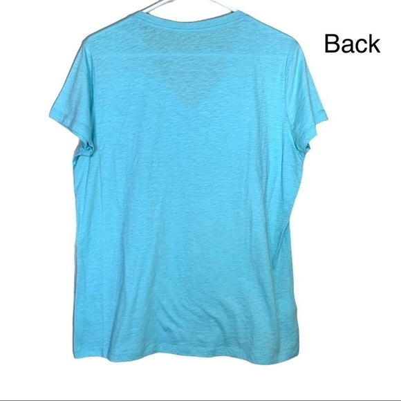 Eddie Bauer Blue Favorite Short-Sleeve V-Neck T-Shirt Size Large - Picture 9 of 15